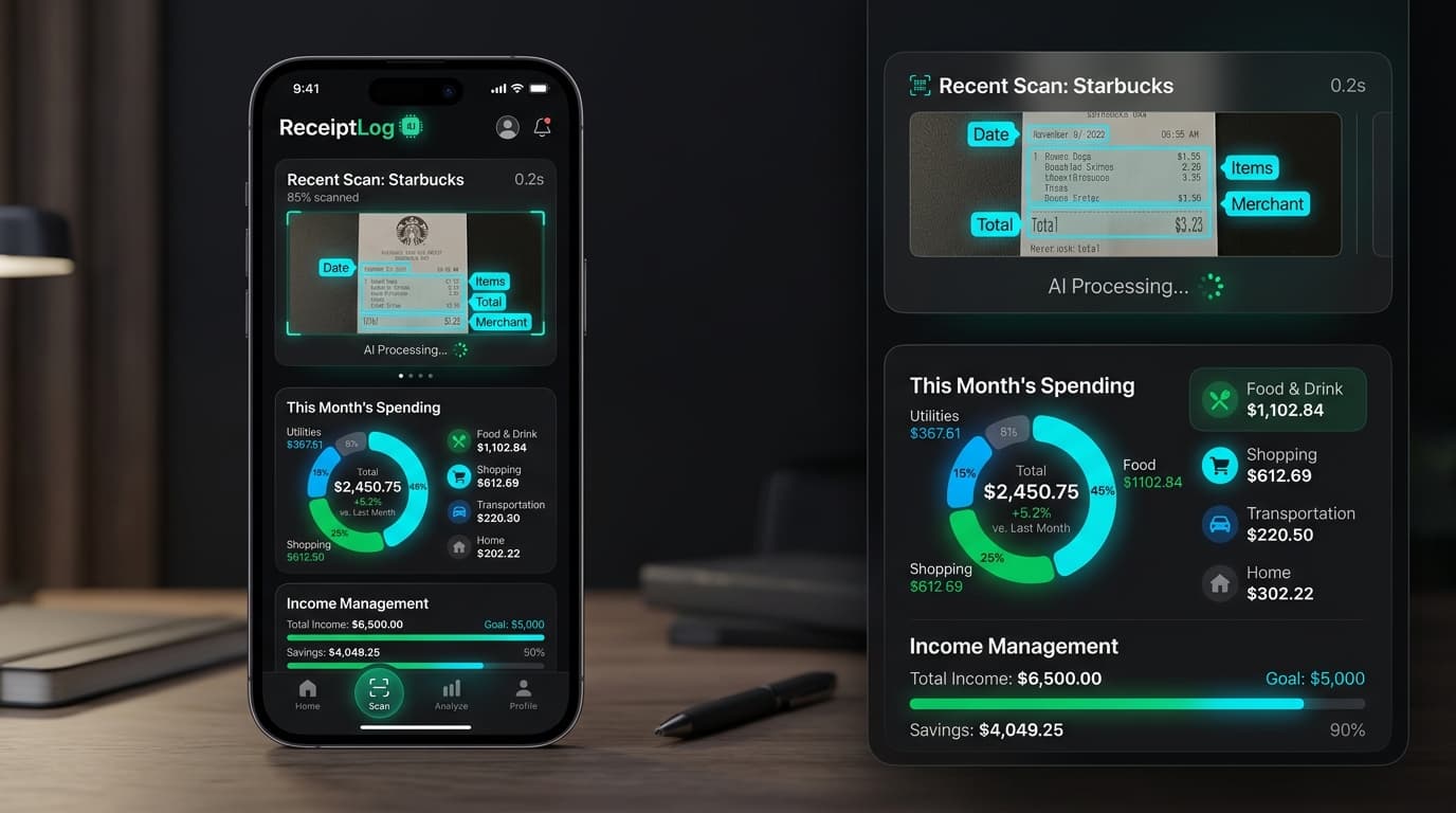 ReceiptLog project preview